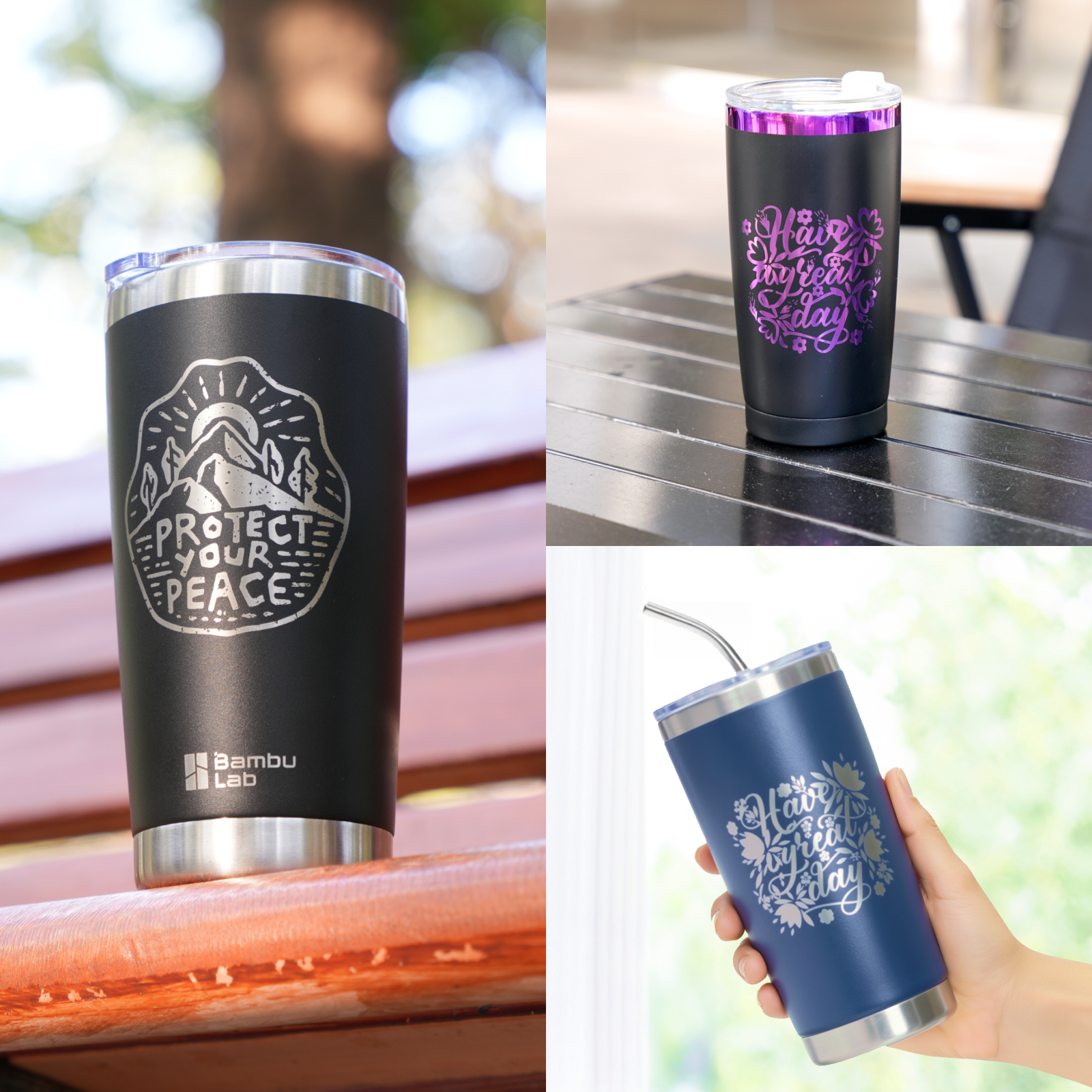 20oz Stainless Steel Tumbler | Bambu Lab US Store