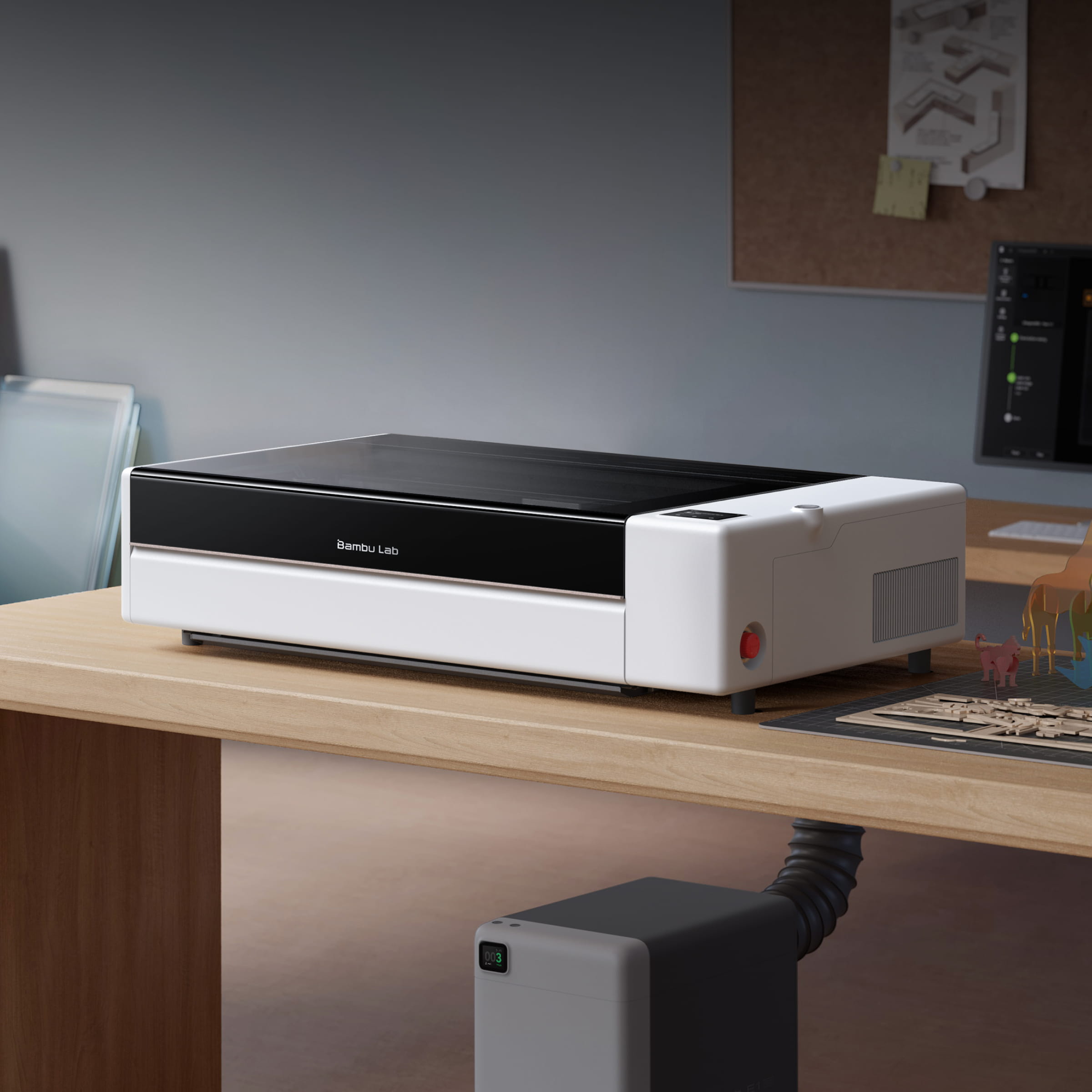 Buy Bambu Lab R1: 55W Desktop CO2 Laser Cutter and Engraver